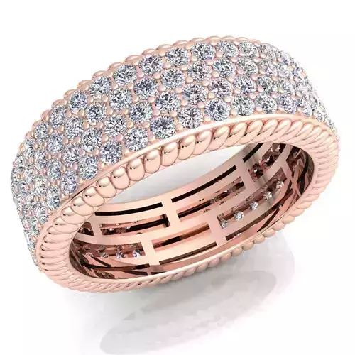 Woman Diamond Ring 3d Model Print 