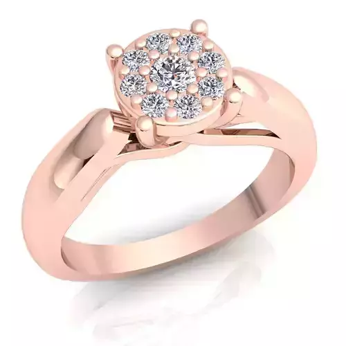 Woman Diamond Ring 3d Model Print 