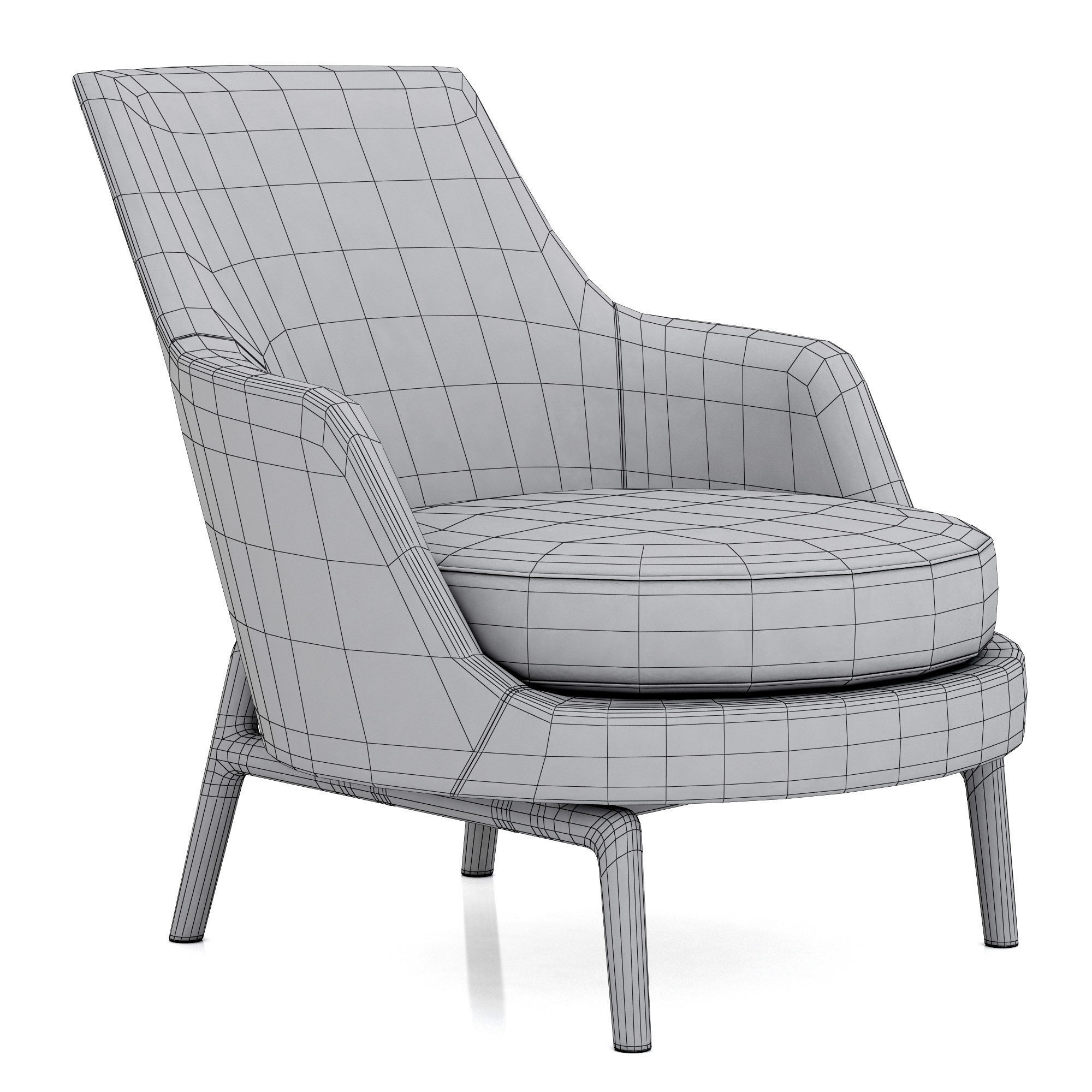 Flexform Leda 3D model_8