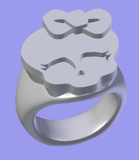Ring Monter High for my girl Free 3D print model_1