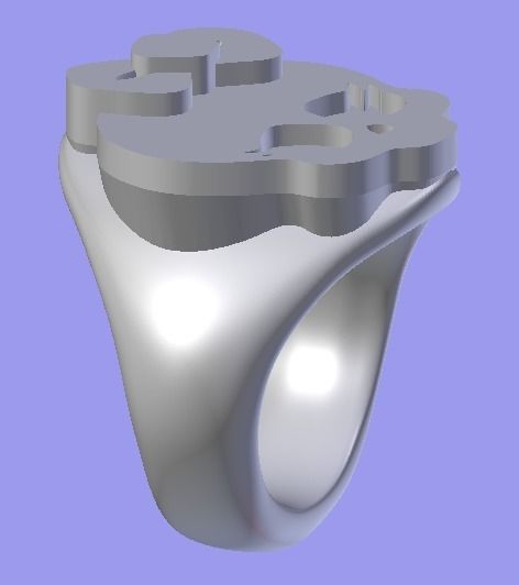 Ring Monter High for my girl Free 3D print model_2