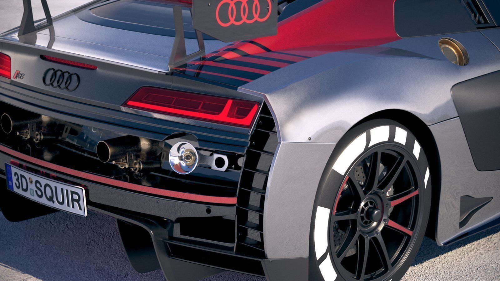 Audi R8 LMS GT3 2020 3D model_3
