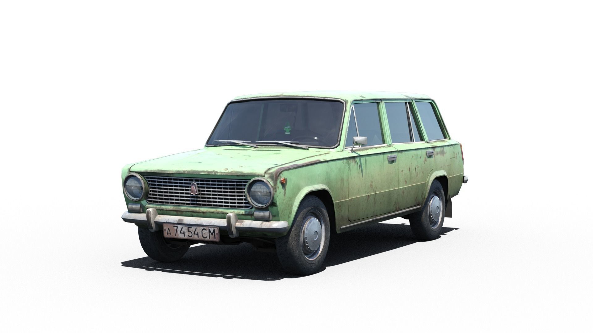 Pack of Ladas Low-poly 3D model_8