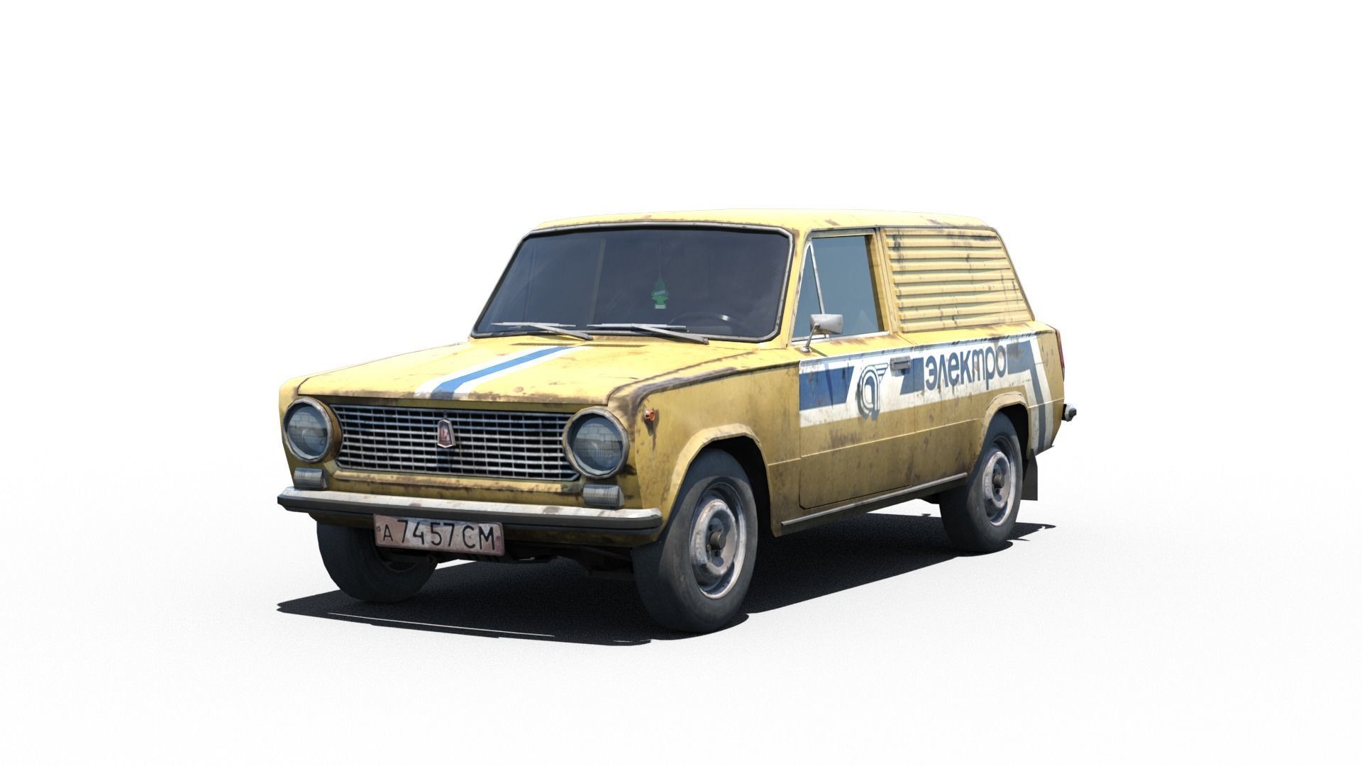Pack of Ladas Low-poly 3D model_12
