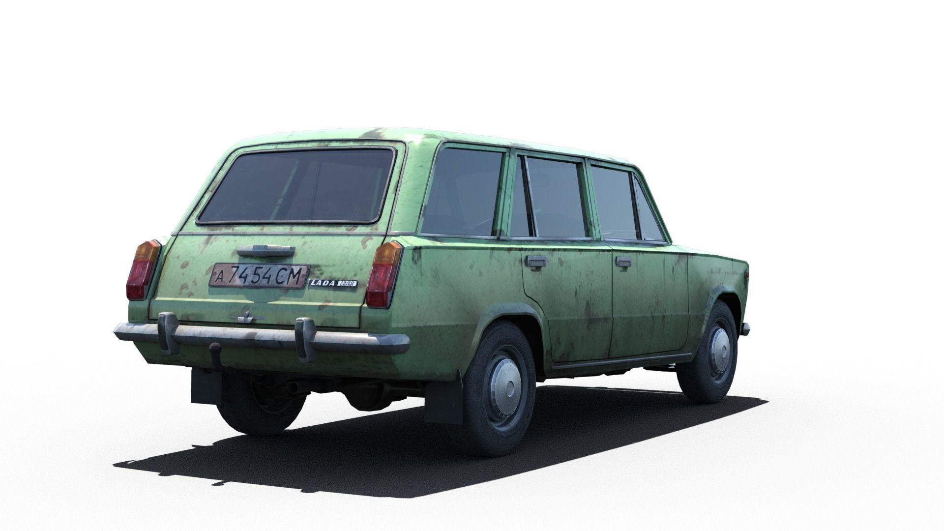 Pack of Ladas Low-poly 3D model_10