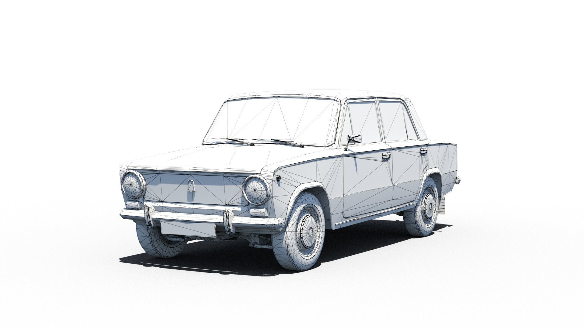 Pack of Ladas Low-poly 3D model_5