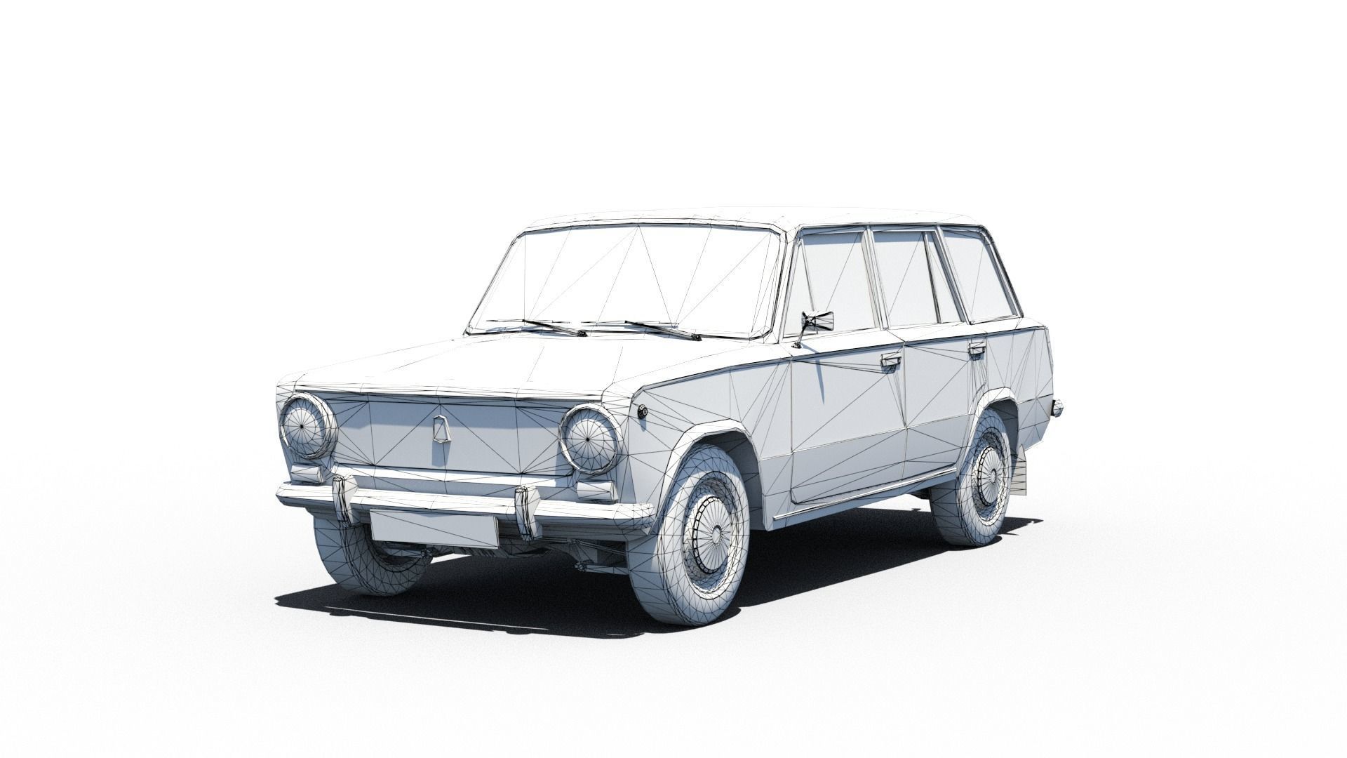 Pack of Ladas Low-poly 3D model_9