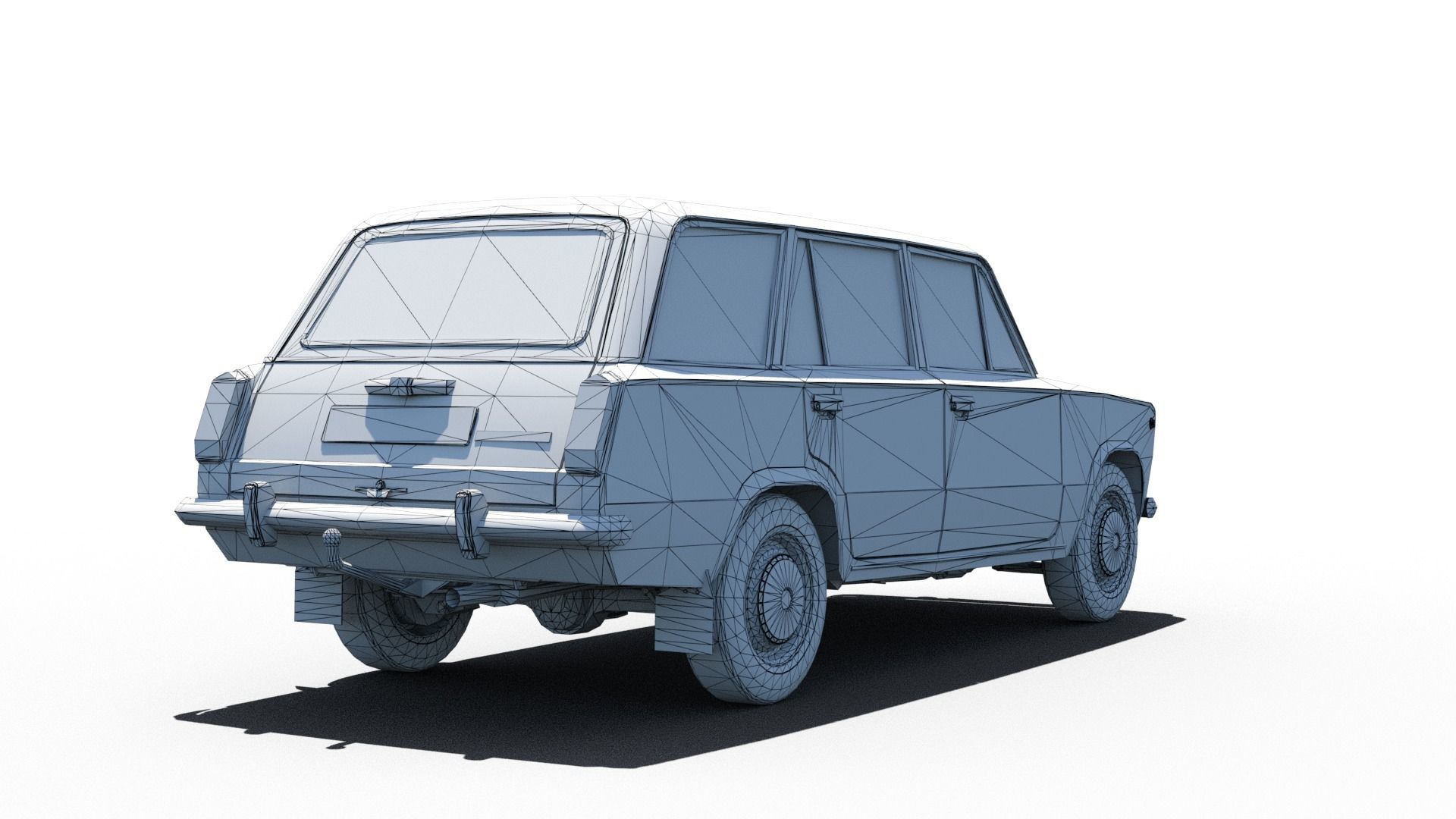 Pack of Ladas Low-poly 3D model_11
