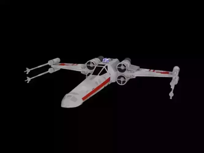 X-wing star wars fighter