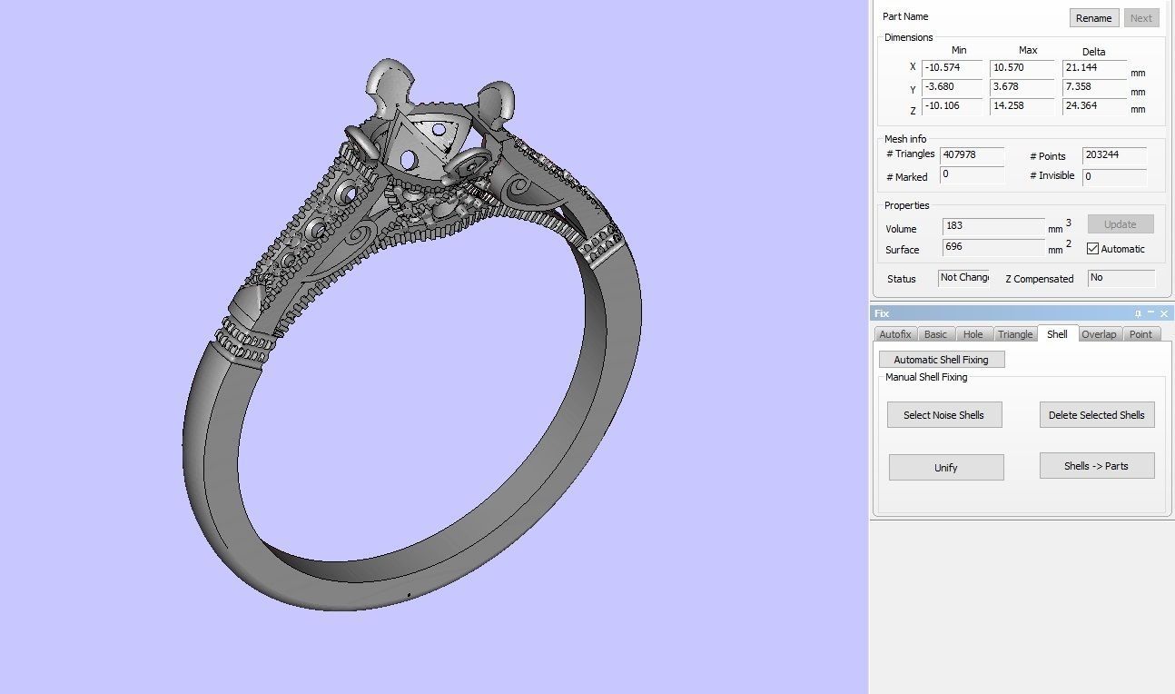 Art deco engagement ring 3D print model_13