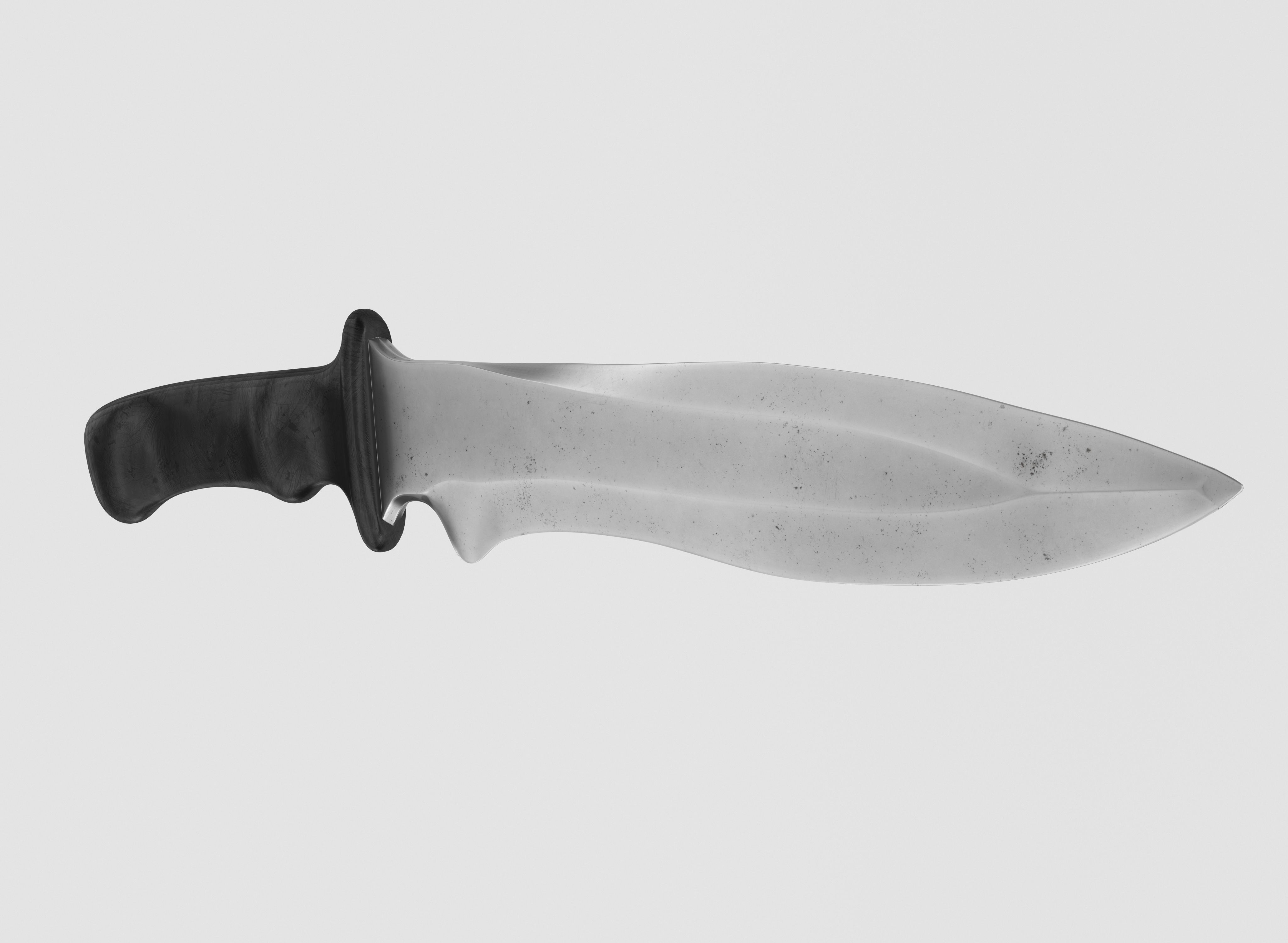 battle knife v2 3D model_3