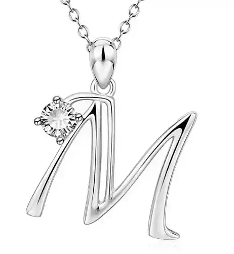 Alphabet M Necklace