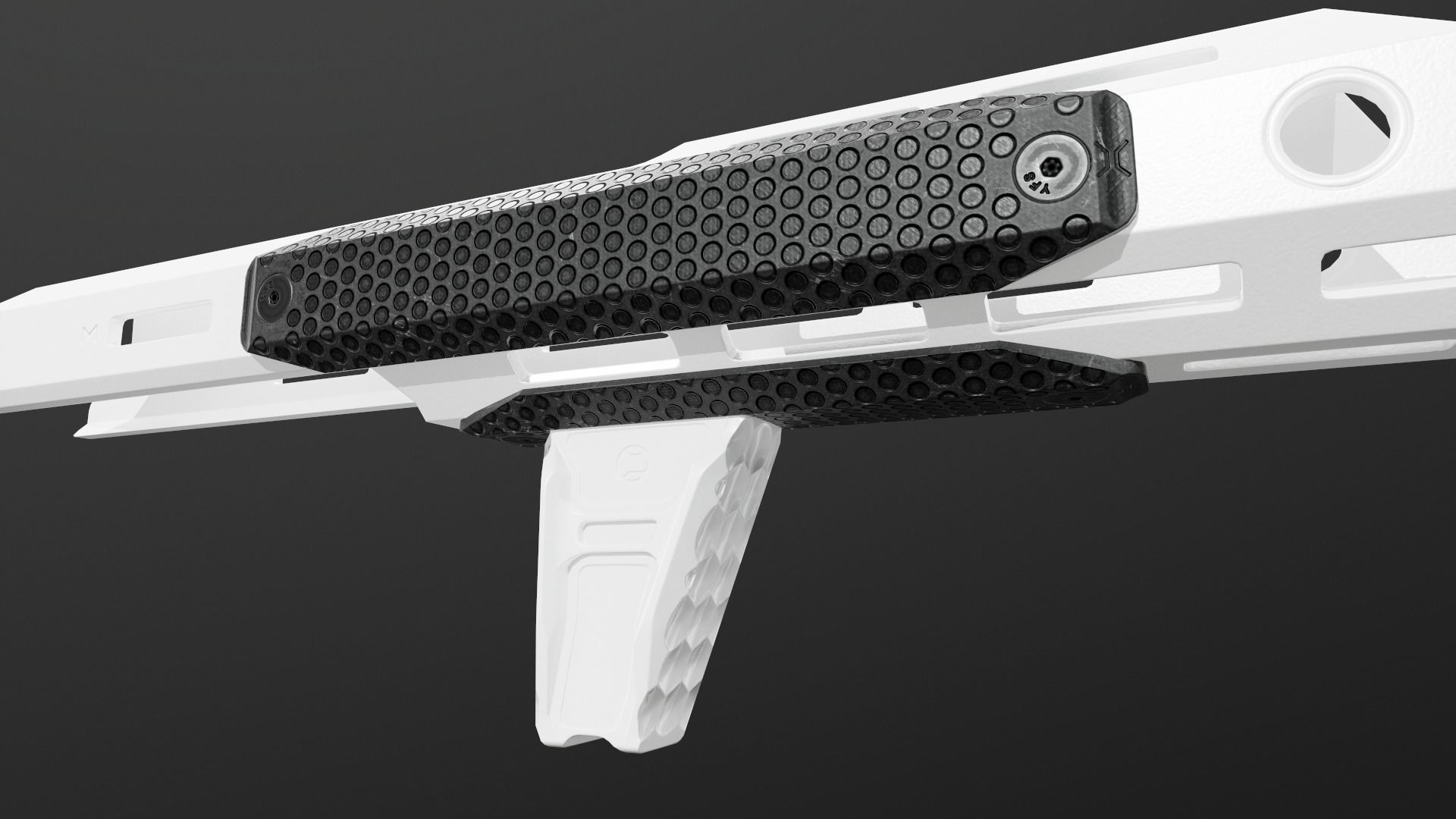 3D model Railscales XOS MLOK Grip Panels VR / AR / lowpoly CGTrader