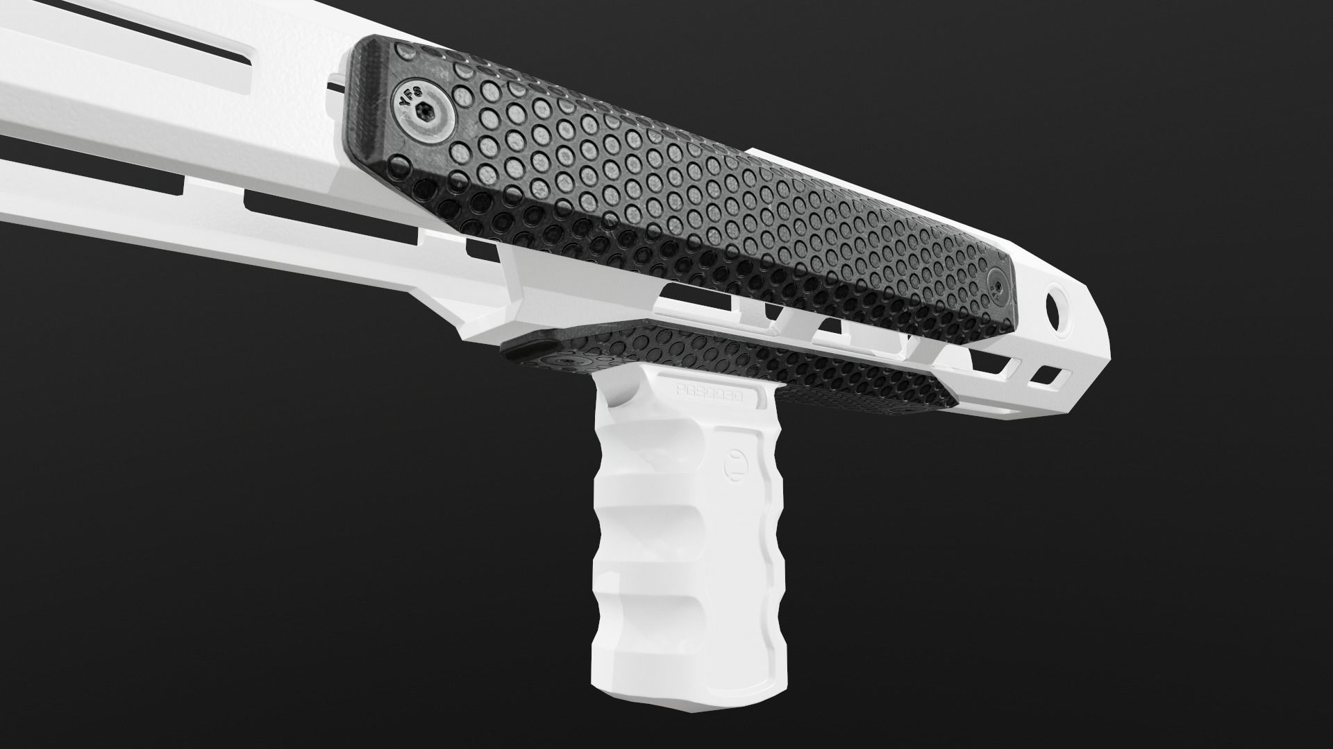 3D model Railscales XOS MLOK Grip Panels VR / AR / lowpoly CGTrader
