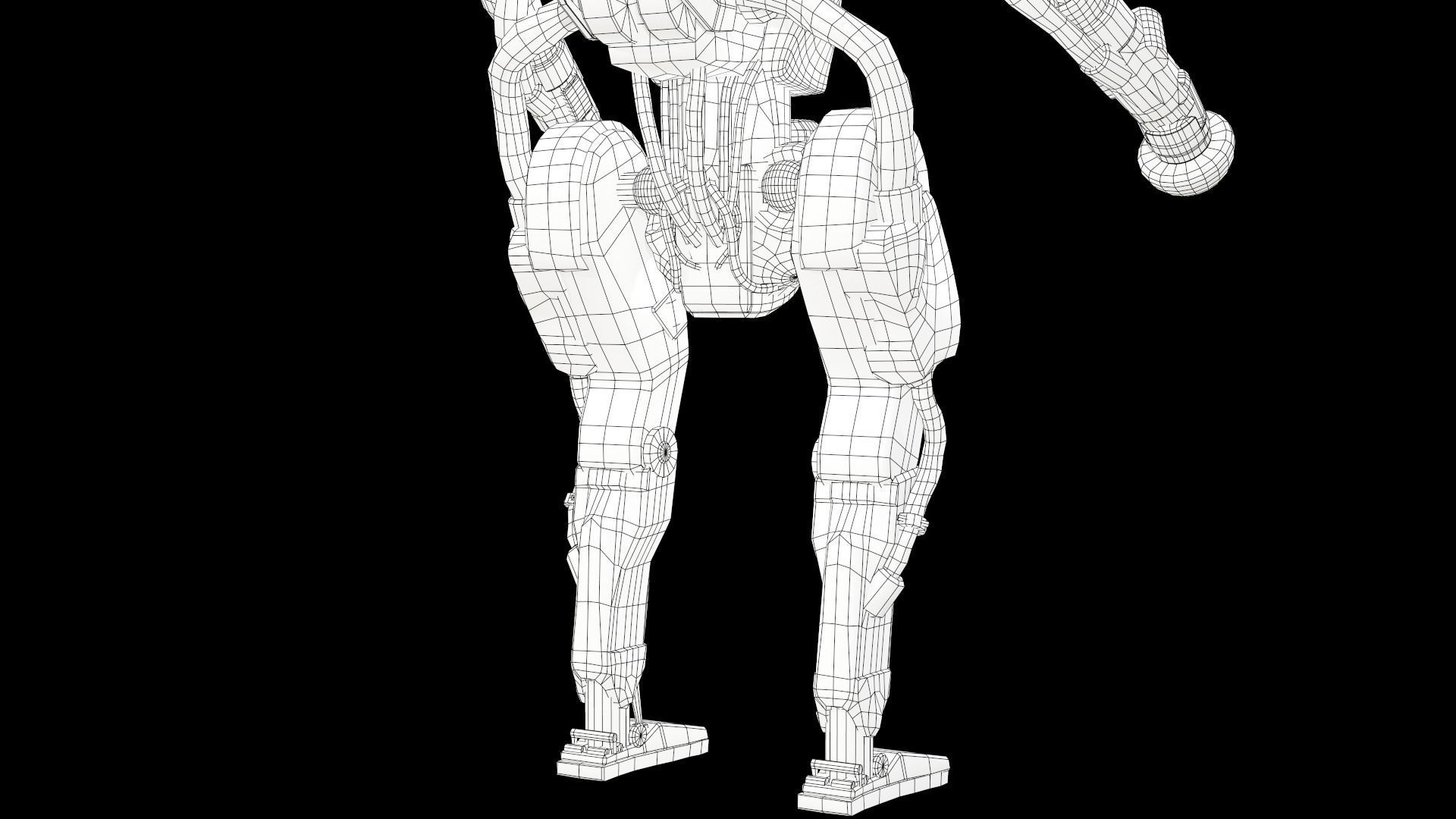 Atlas Robot Boston Dynamics Low-poly 3D model_22