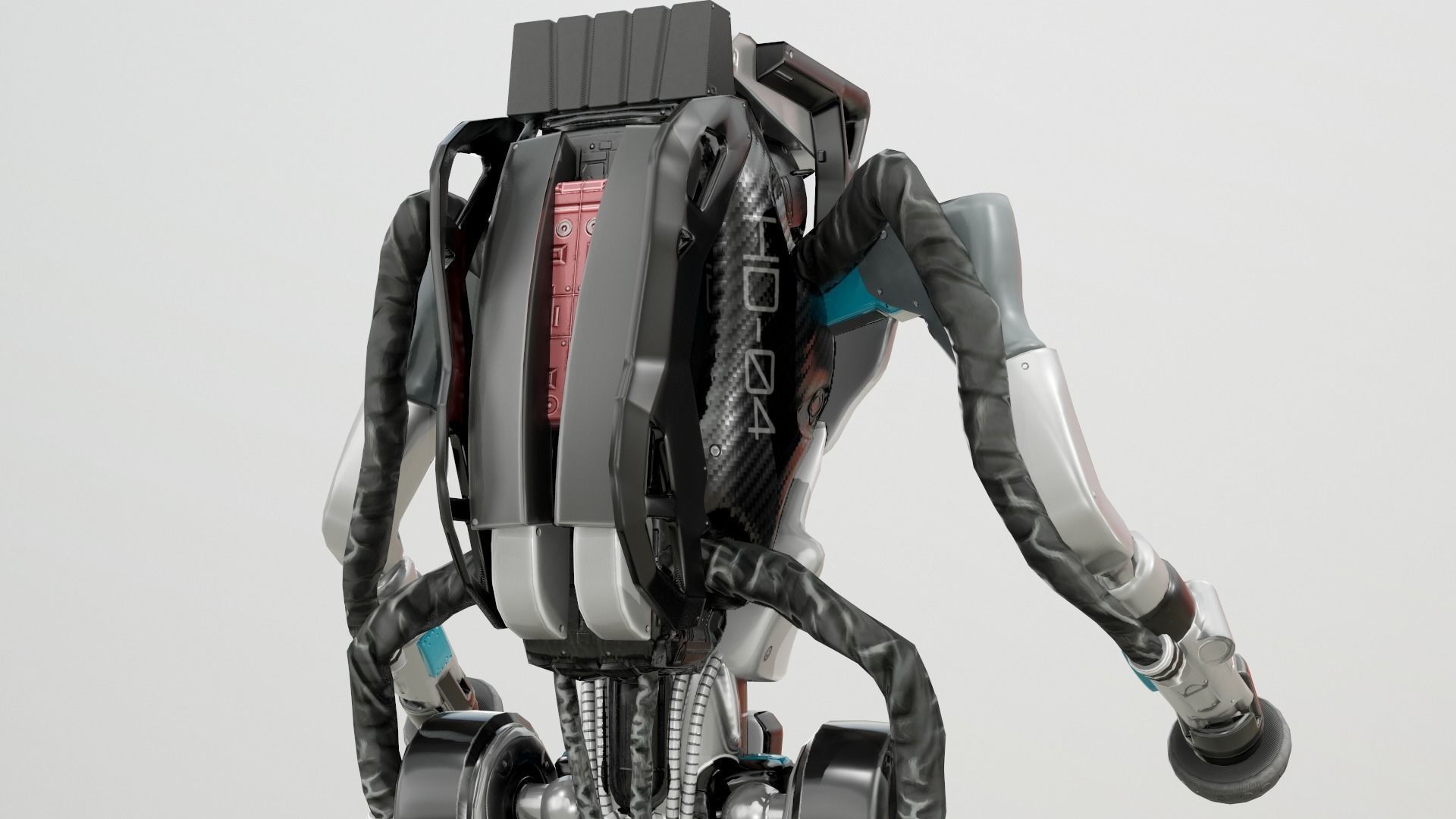 Atlas Robot Boston Dynamics Low-poly 3D model_8