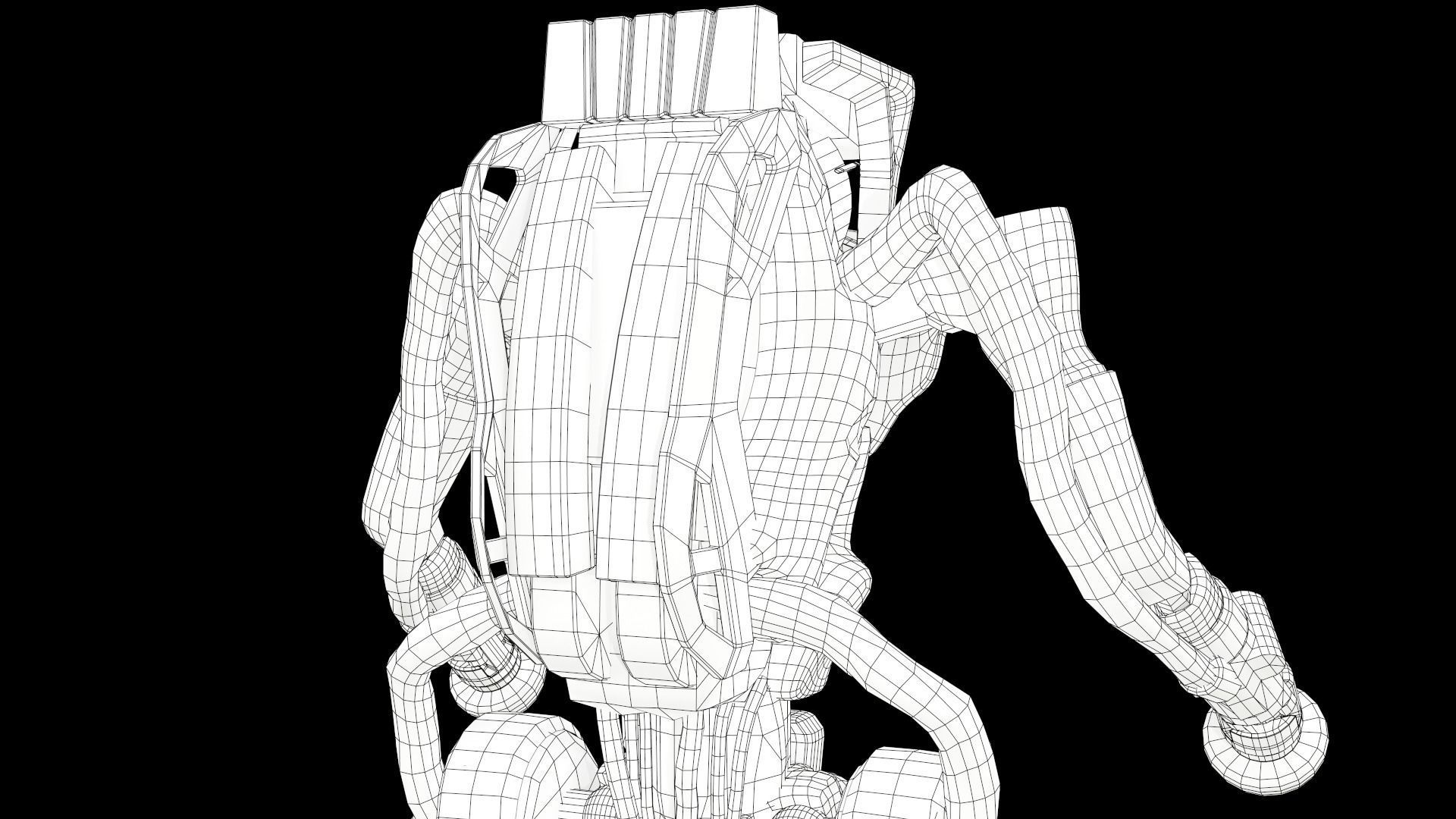 Atlas Robot Boston Dynamics Low-poly 3D model_18