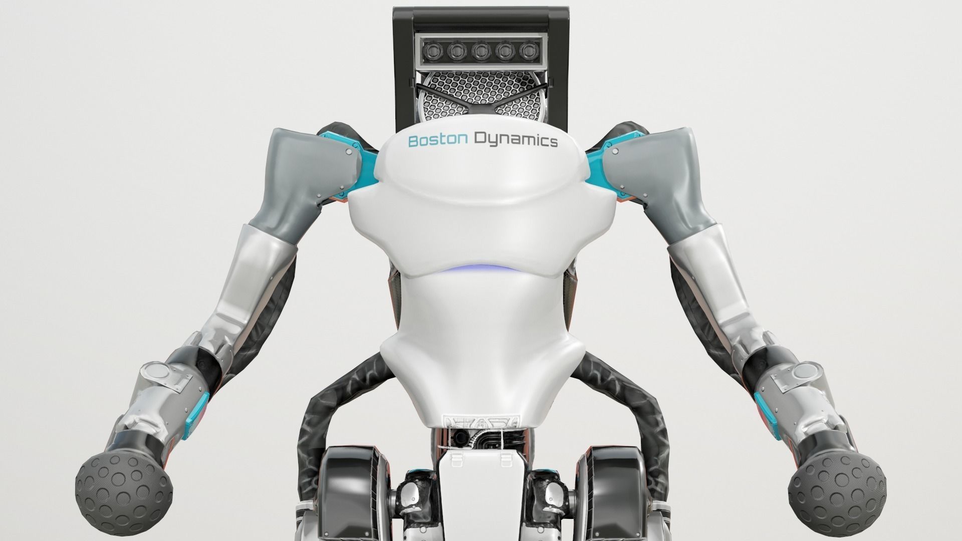 Atlas Robot Boston Dynamics Low-poly 3D model_6