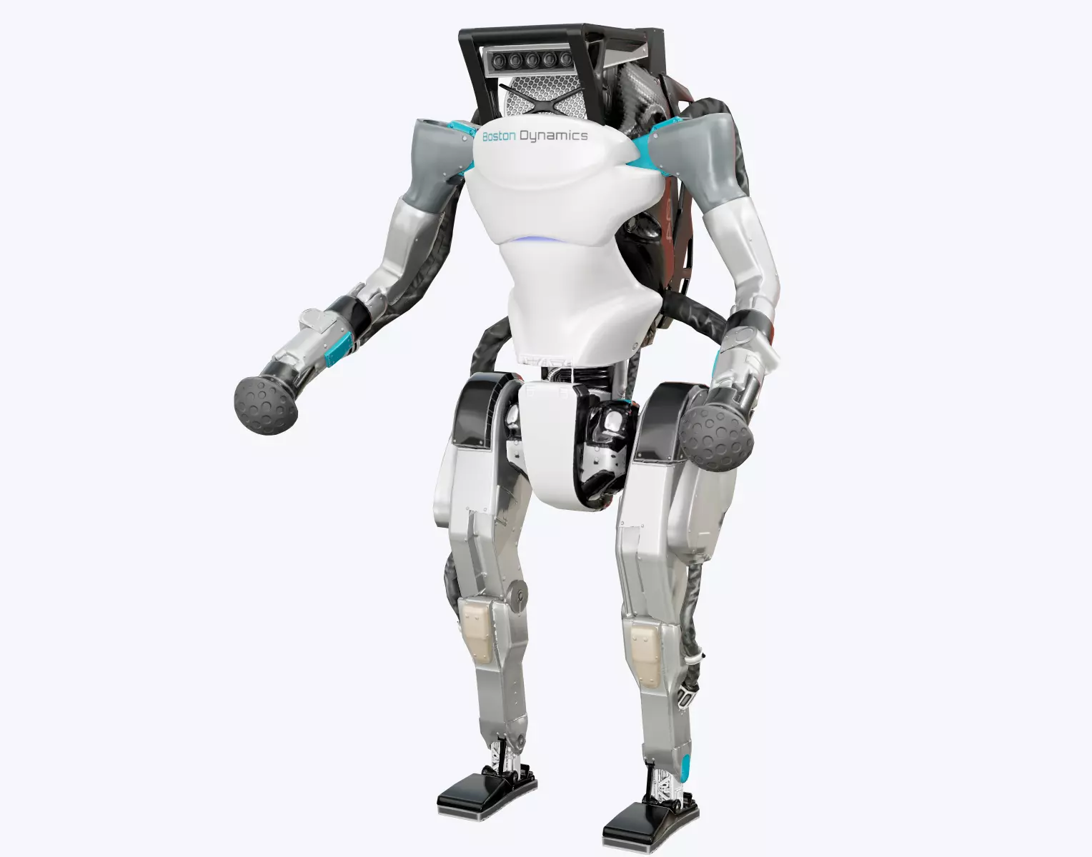 Atlas Robot Boston Dynamics Low-poly 3D model_0
