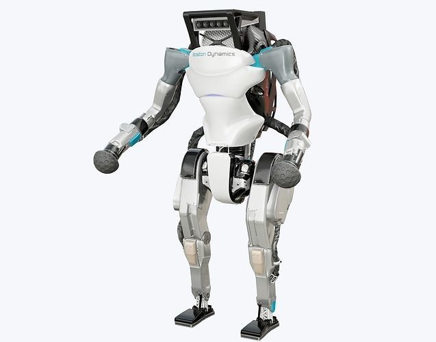 Atlas Robot Boston Dynamics Low-poly 3D model