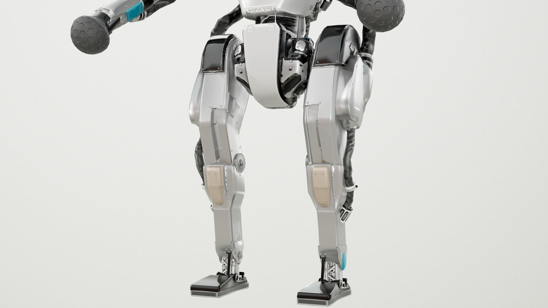 Atlas Robot Boston Dynamics Low-poly 3D model_11