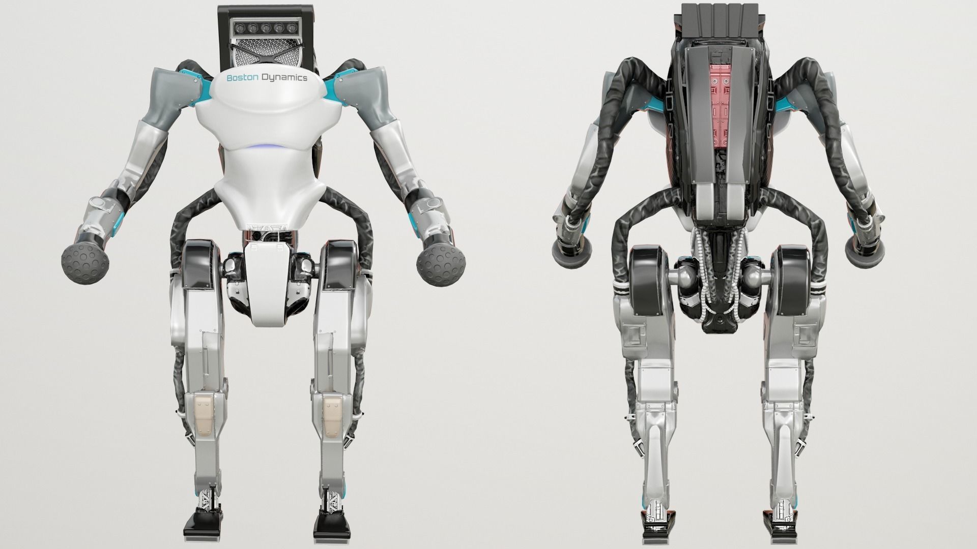 Atlas Robot Boston Dynamics Low-poly 3D model_5