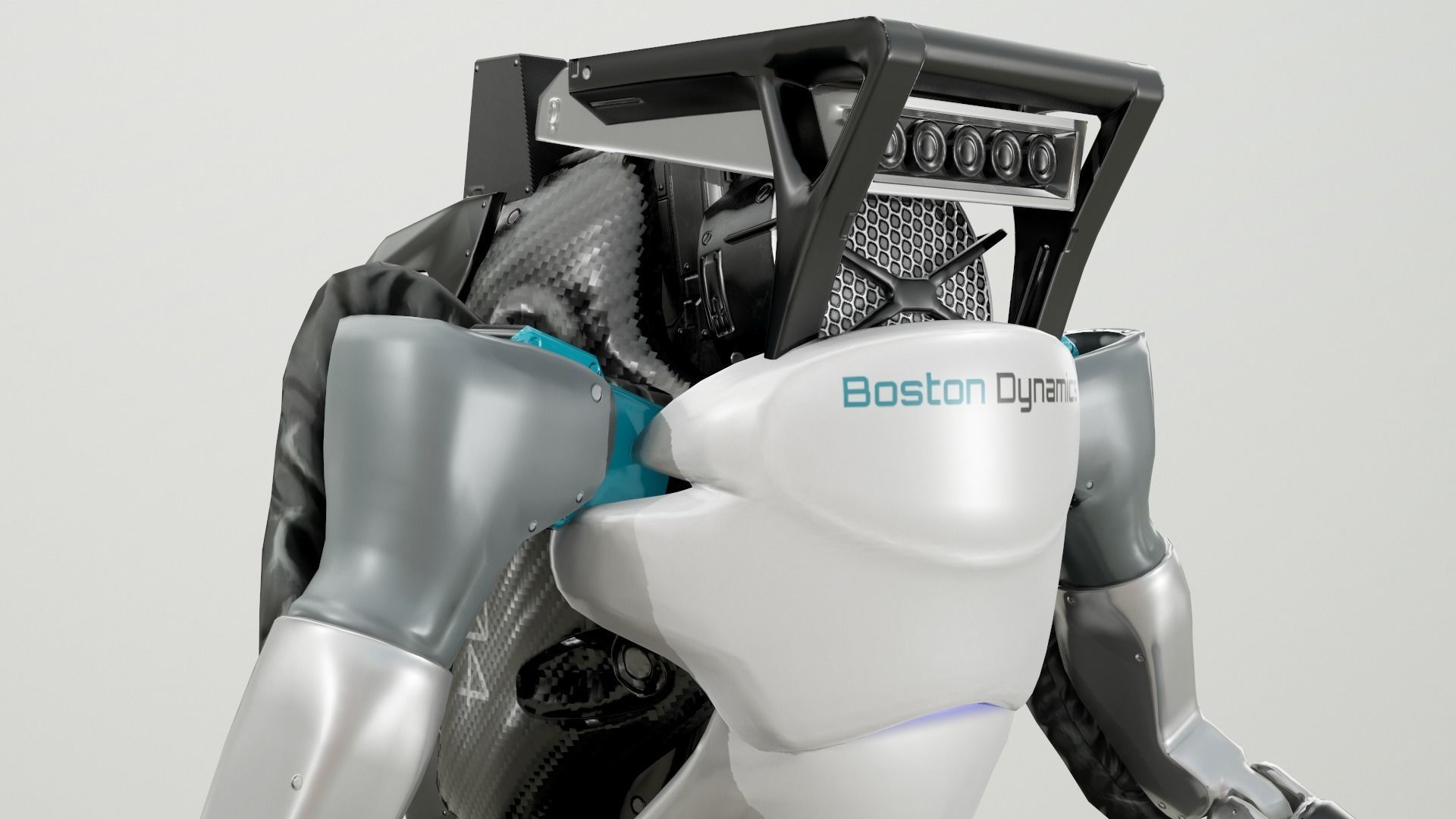 Atlas Robot Boston Dynamics Low-poly 3D model_10