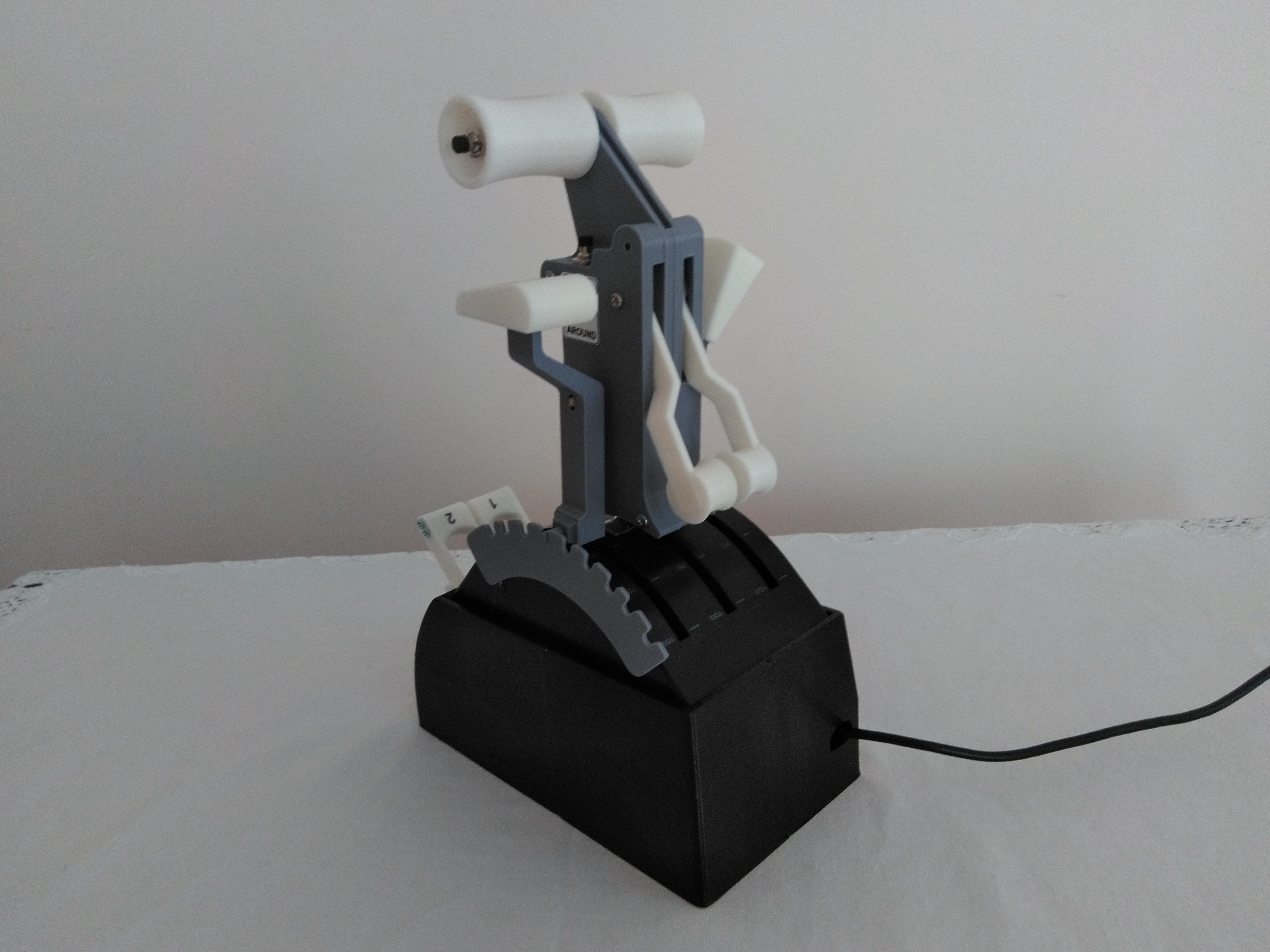 SAITEK THROTTLE QUADRANT BOX WITH START LEVERS 3D print model_11