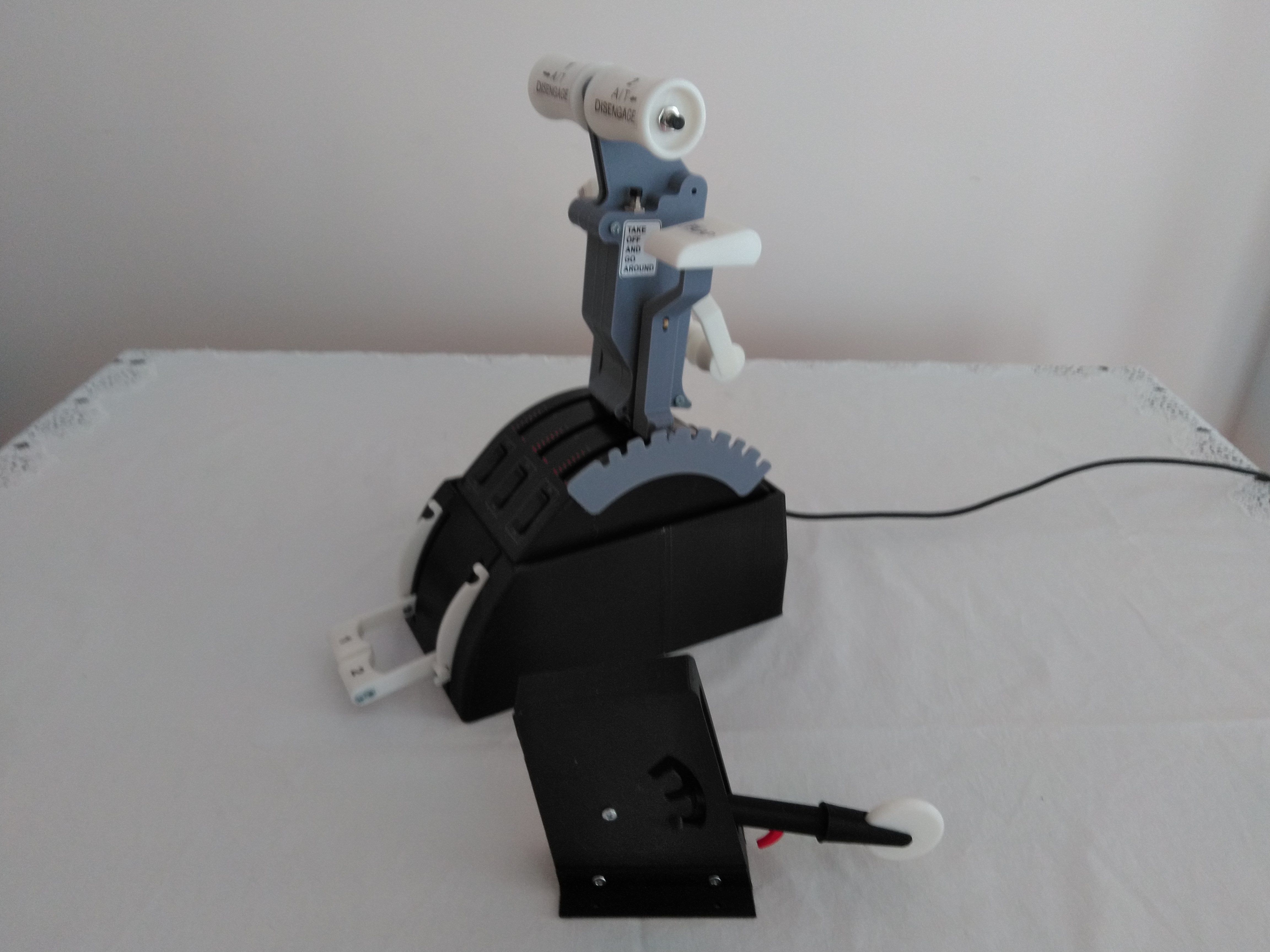 SAITEK THROTTLE QUADRANT BOX WITH START LEVERS 3D print model_10