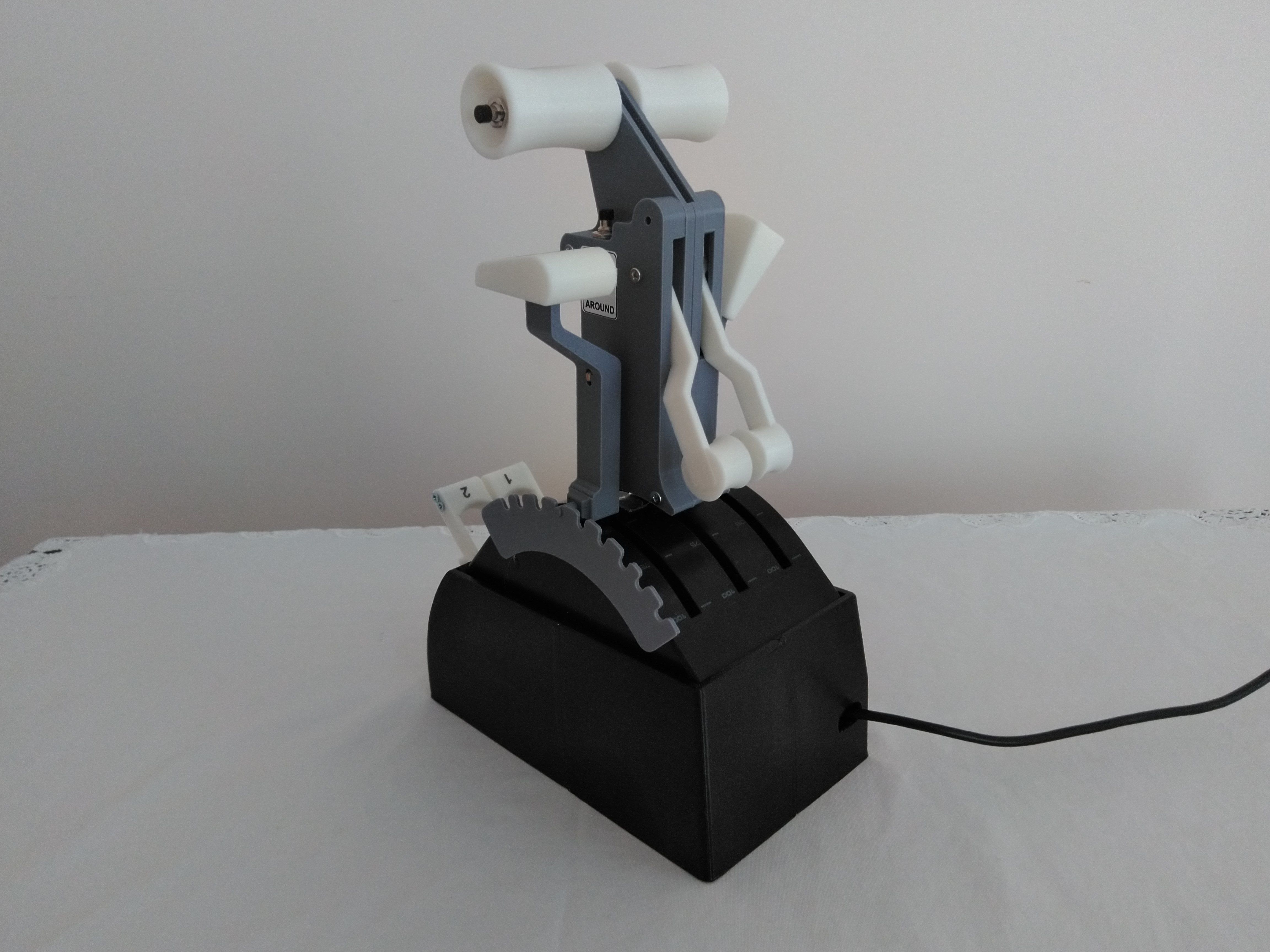 SAITEK THROTTLE QUADRANT BOX WITH START LEVERS 3D print model_3