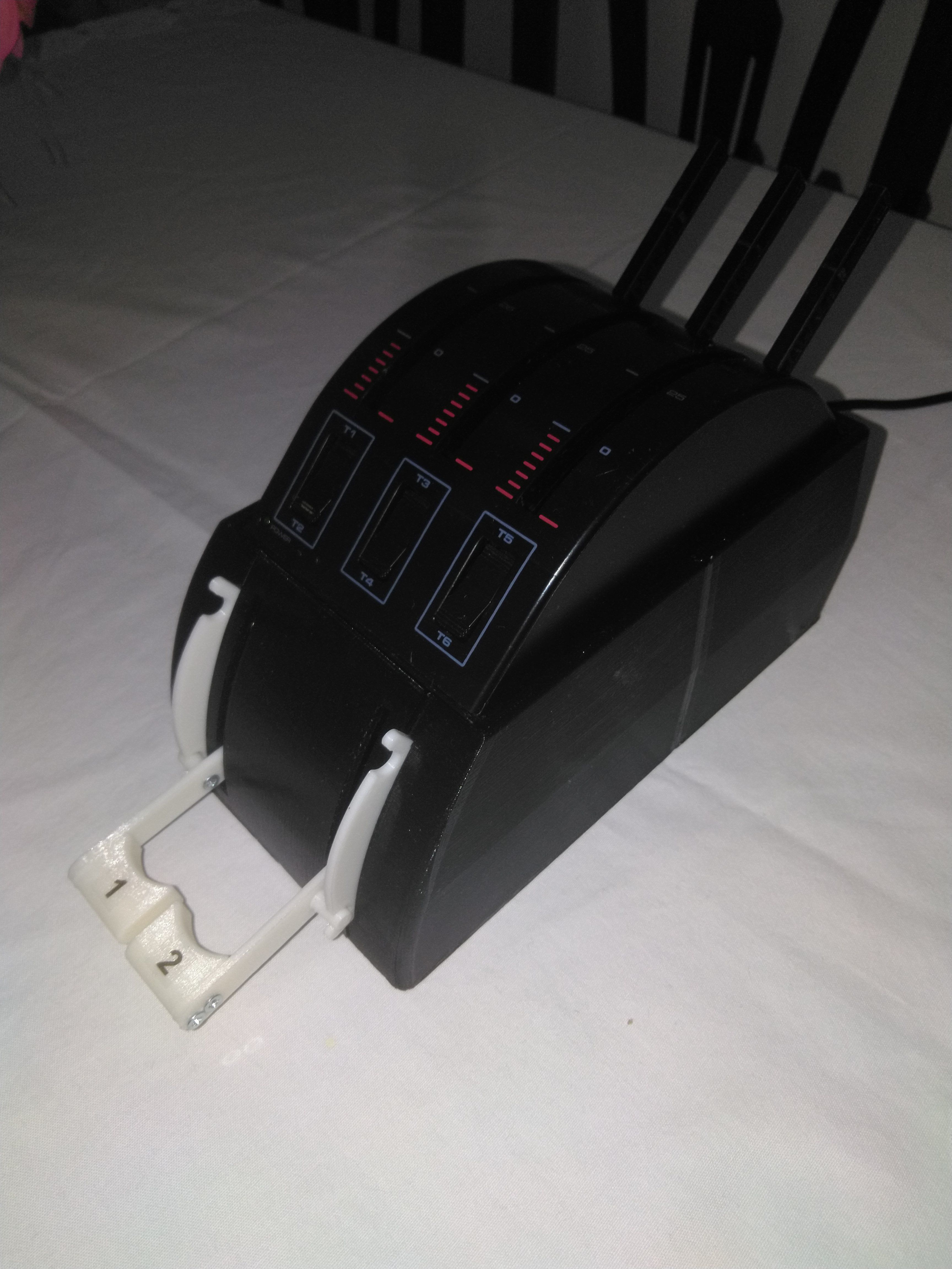 SAITEK THROTTLE QUADRANT BOX WITH START LEVERS 3D print model_9