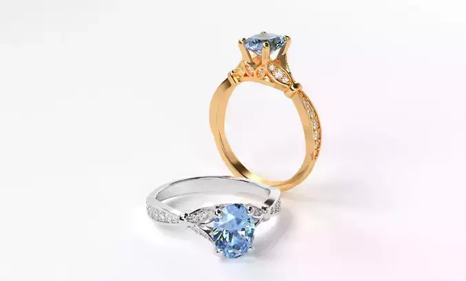 classic gold engagement ring with 1ct oval diamond