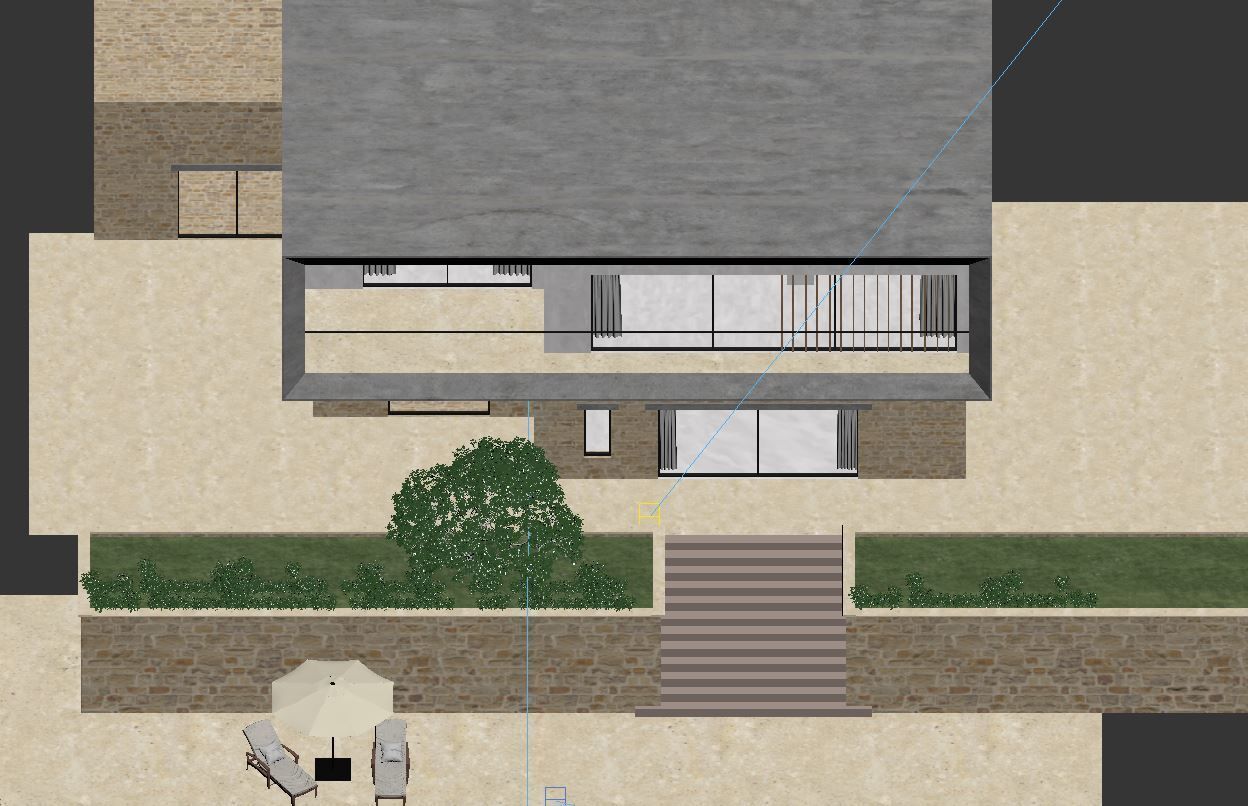 Exterior House Scene 3D model_9