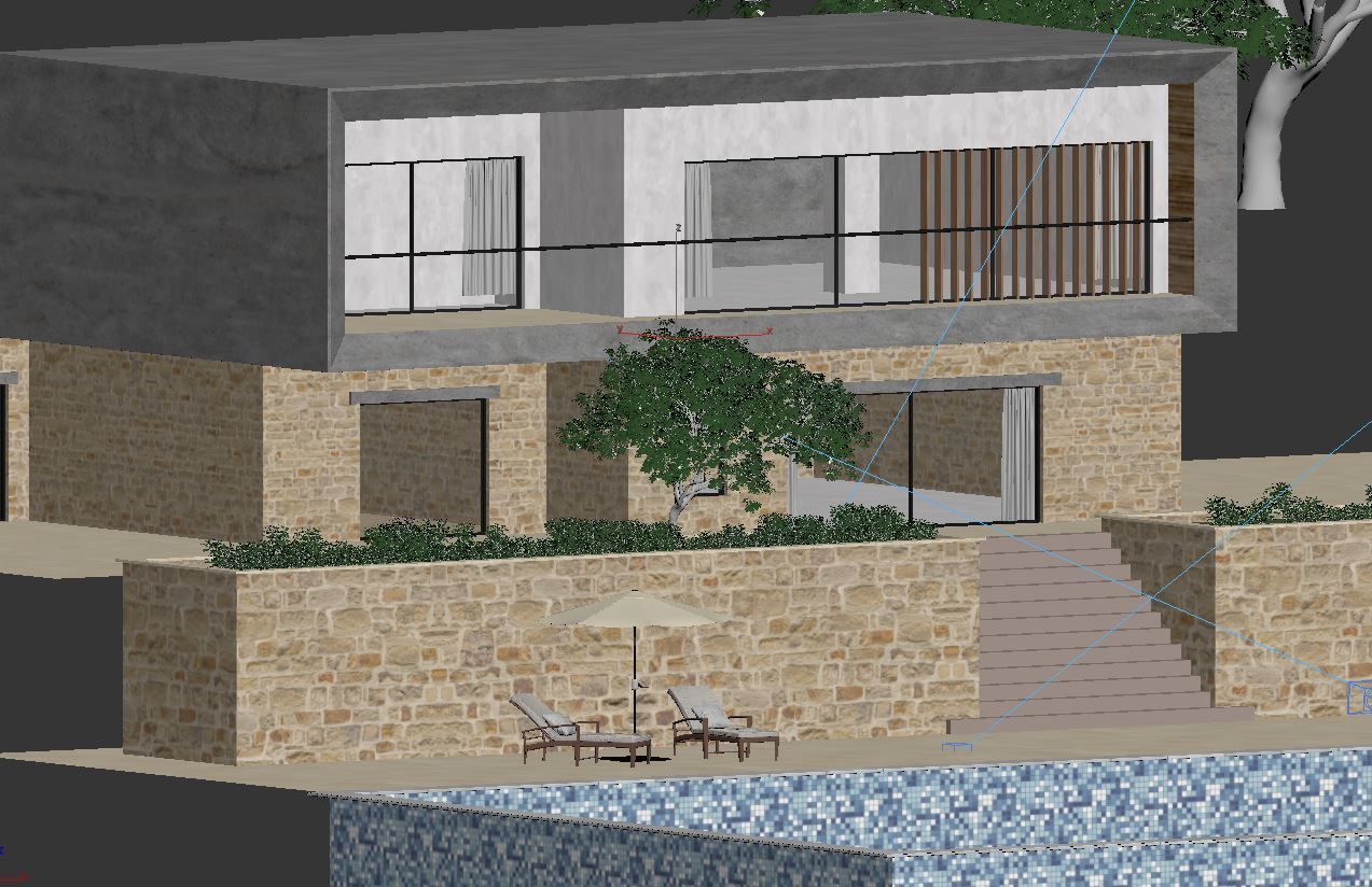 Exterior House Scene 3D model_11