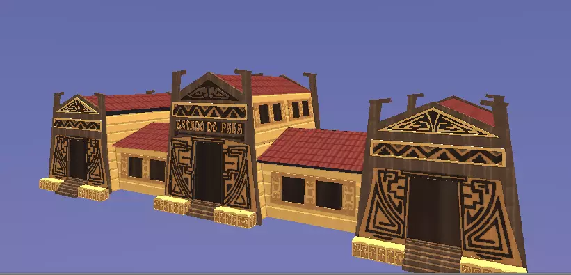 Art Deco Marajoara Building Free low-poly 3D model