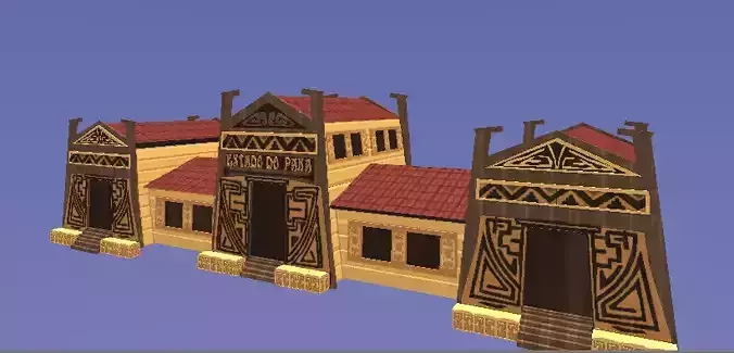 Art Deco Marajoara Building Free low-poly 3D model