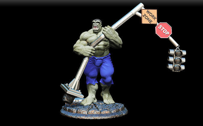 hulk Gray 3D print model