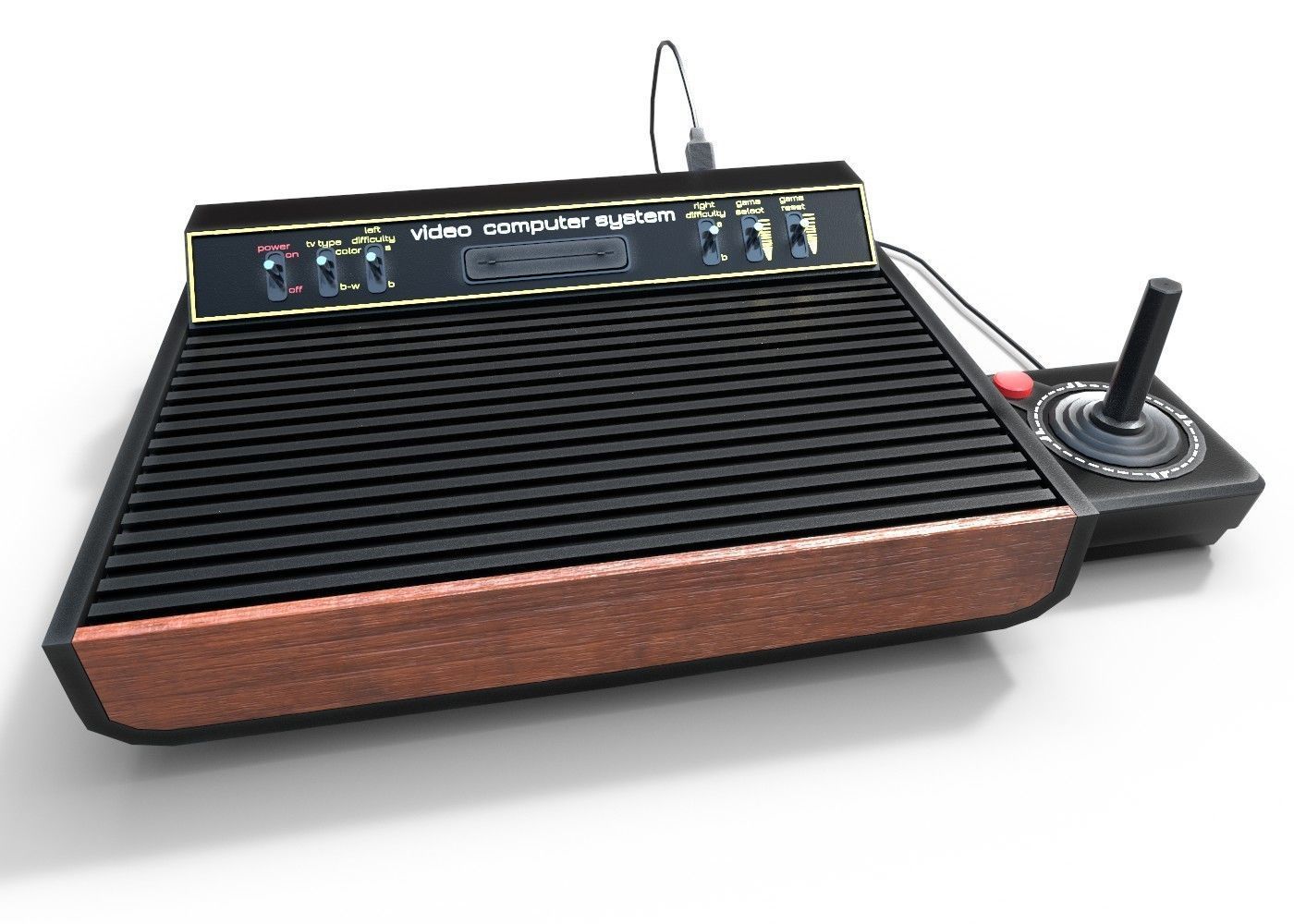 Atari 2600  Low-poly 3D model_2