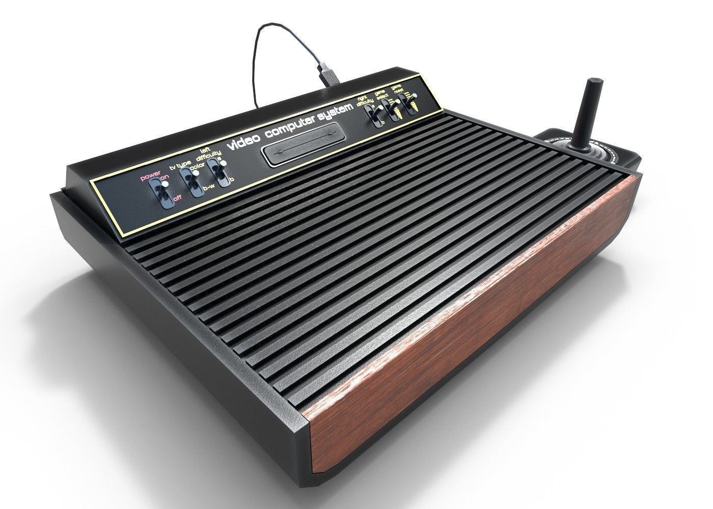 Atari 2600  Low-poly 3D model_1