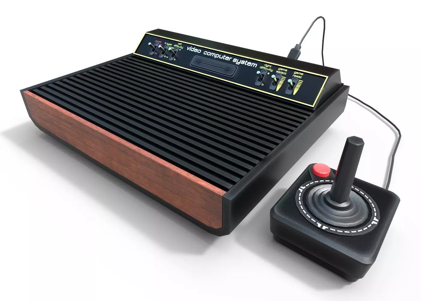 Atari 2600  Low-poly 3D model_0
