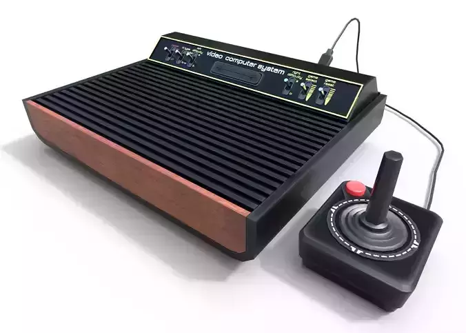 Atari 2600  Low-poly 3D model