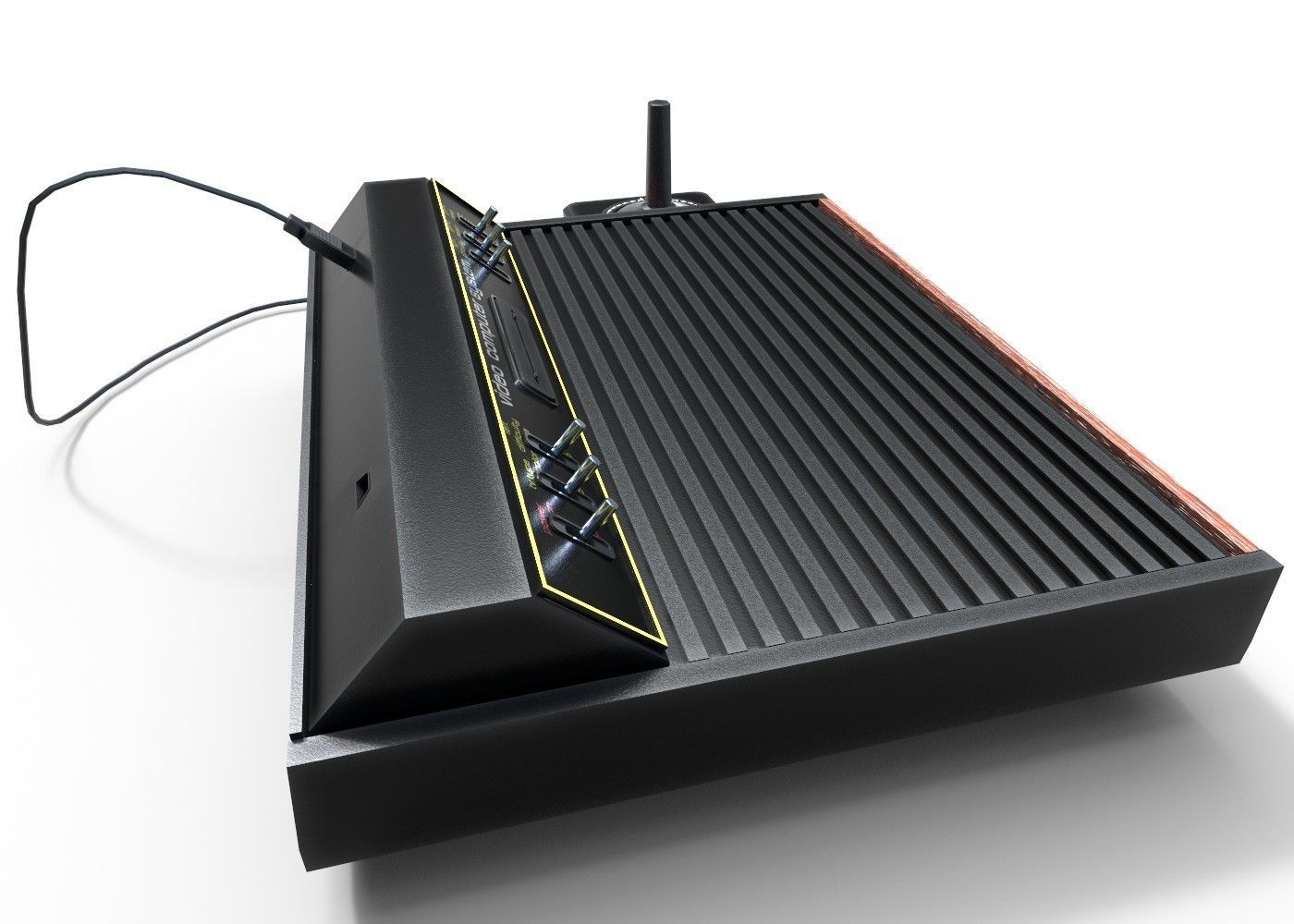 Atari 2600  Low-poly 3D model_3