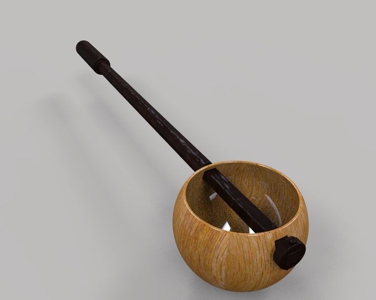 Wooden Spoon 3D print model_9