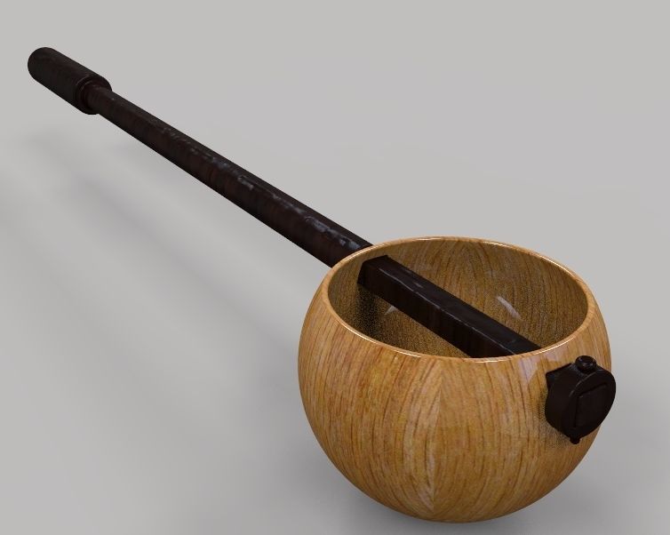 Wooden Spoon 3D print model_12