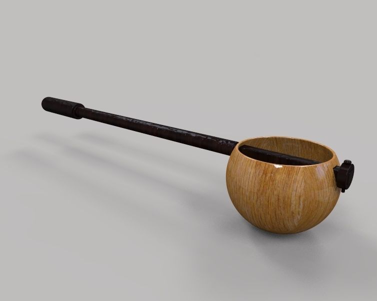 Wooden Spoon 3D print model_1