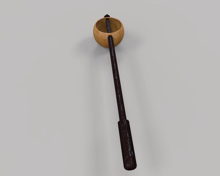 Wooden Spoon 3D print model_4