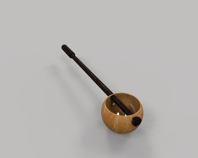 Wooden Spoon 3D print model_8