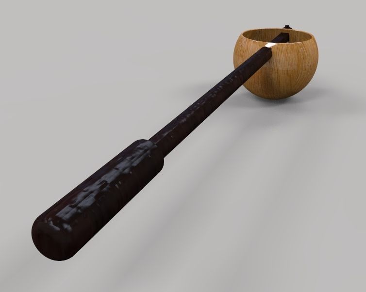 Wooden Spoon 3D print model_16
