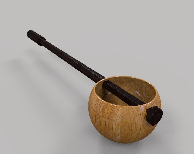 Wooden Spoon 3D print model_11