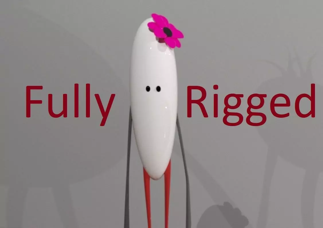 Cartoony Family Low-poly 3D model_0